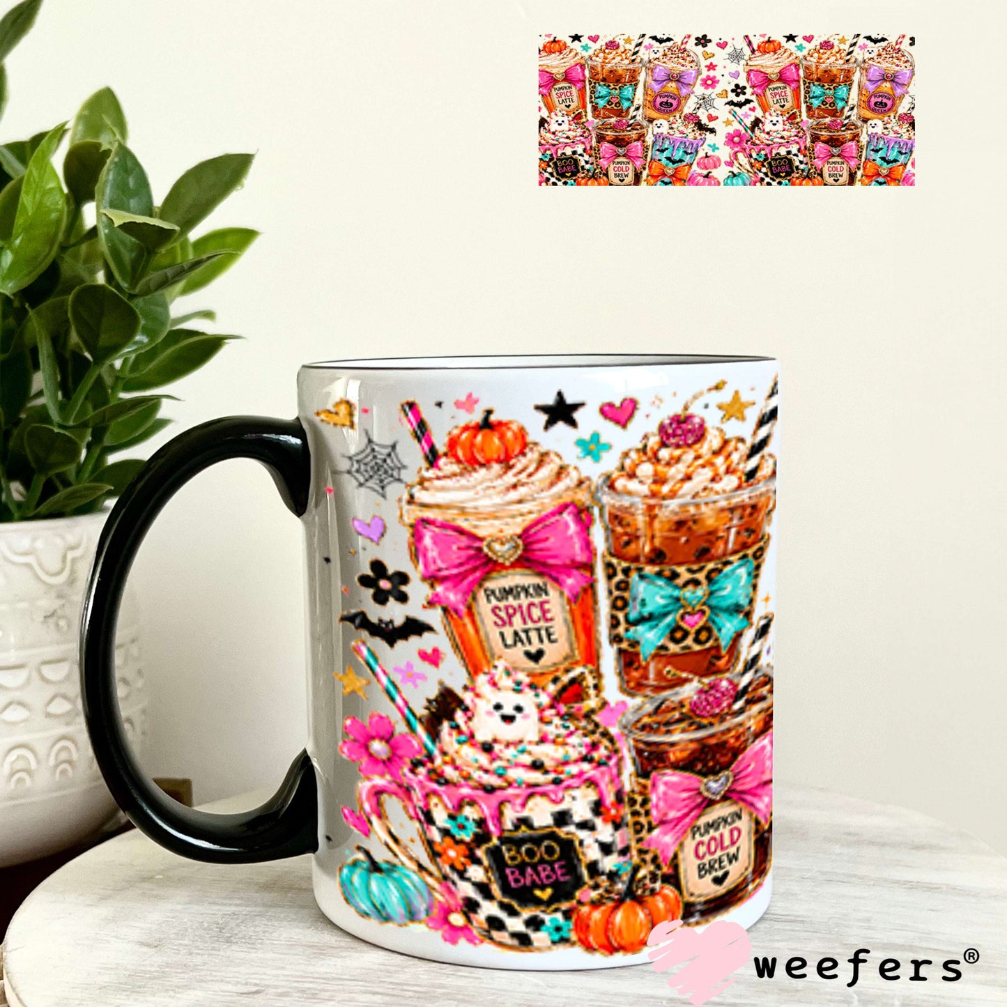 UV DTF Cup Wraps - Halloween Drinks 11oz Coffee Mug Weefers