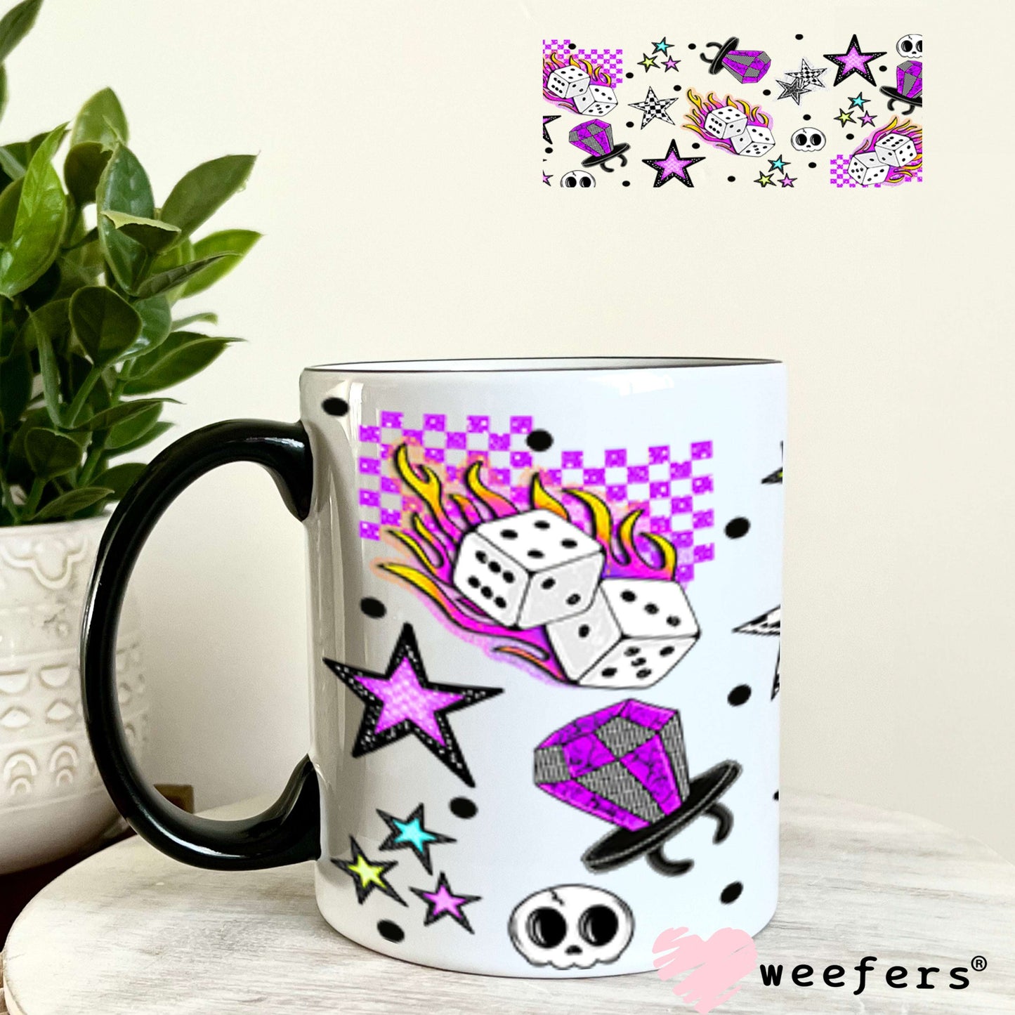 UV DTF Cup Wraps - Turns Out My Face Has Opinions Sidekick - Weefers® Exclsuive 11oz Coffee Mug Weefers