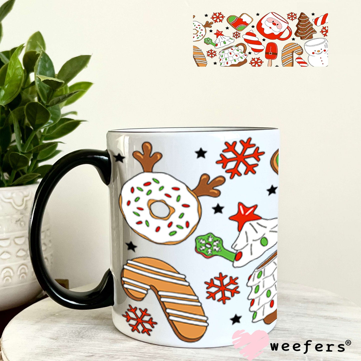 UV DTF Cup Wraps - Christmas Treats 11oz Coffee Mug Weefers