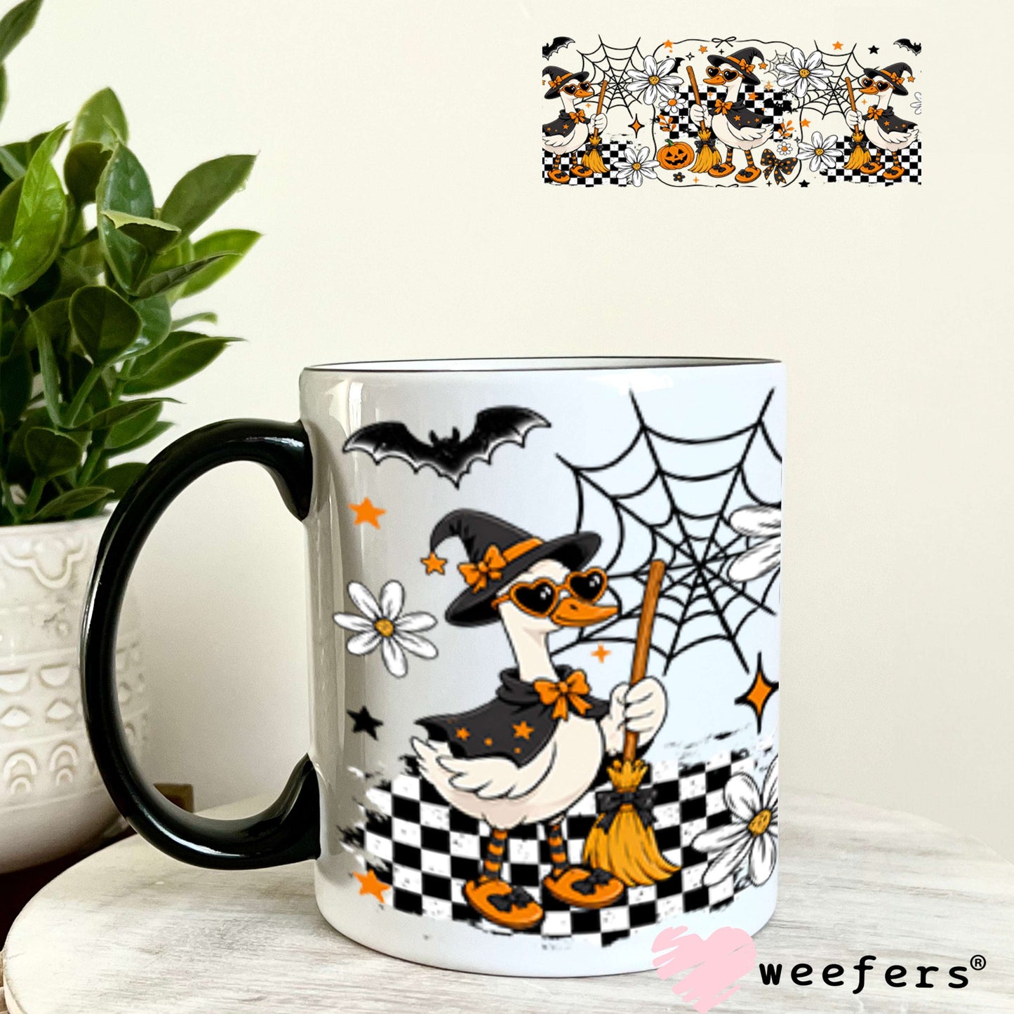 UV DTF Cup Wraps - Porch Goose Halloween 11oz Coffee Mug Weefers