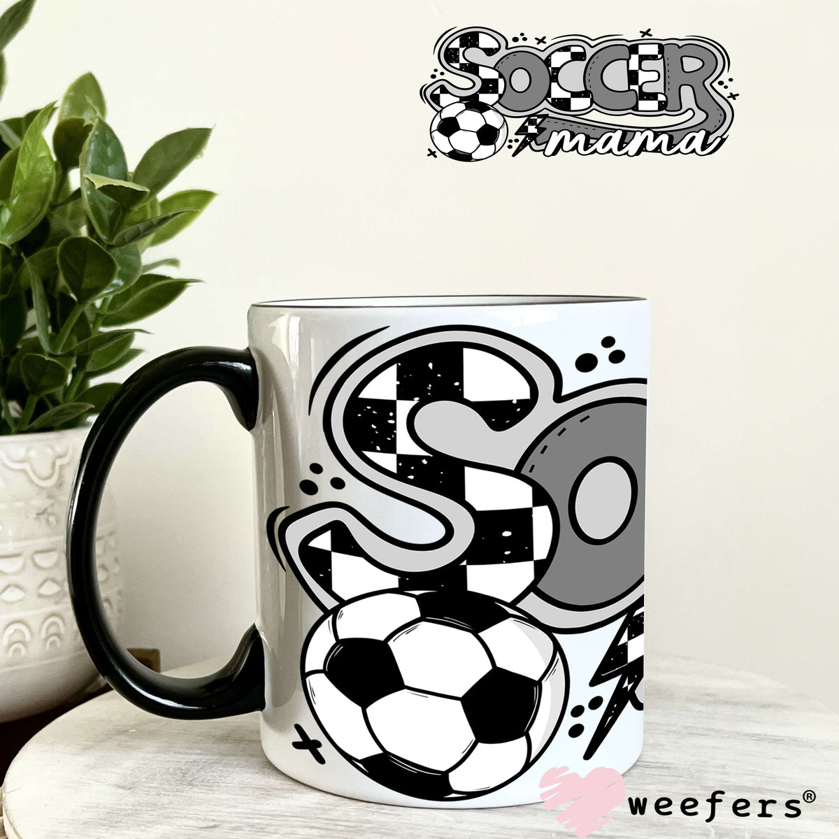 Soccer Mama UV DTF Cup Wrap 11oz Coffee Mug Weefers