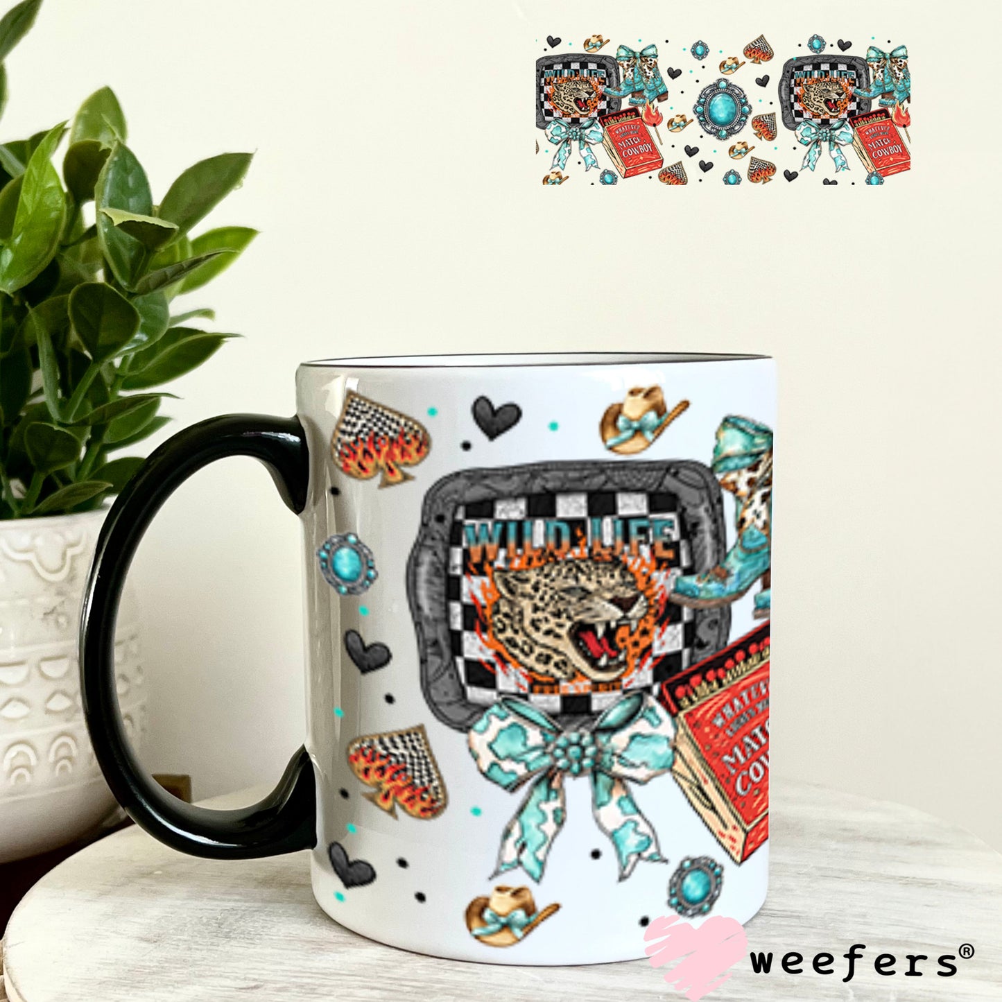 Whatever Lights Your Match Cowboy UV DTF Cup Wrap - WEEFERS EXCLUSIVE WRAP Weefers
