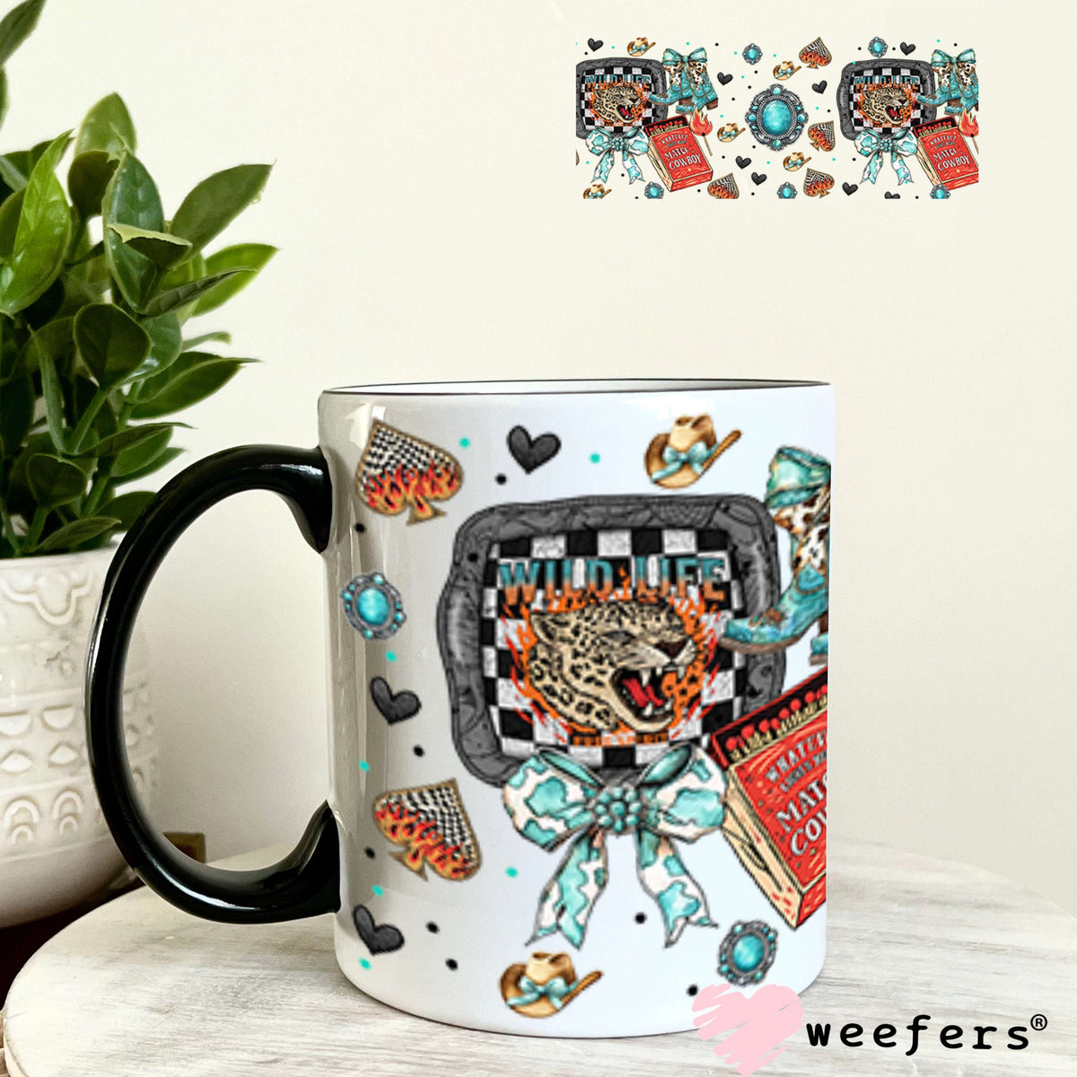 Whatever Lights Your Match Cowboy UV DTF Cup Wrap - WEEFERS EXCLUSIVE WRAP Weefers