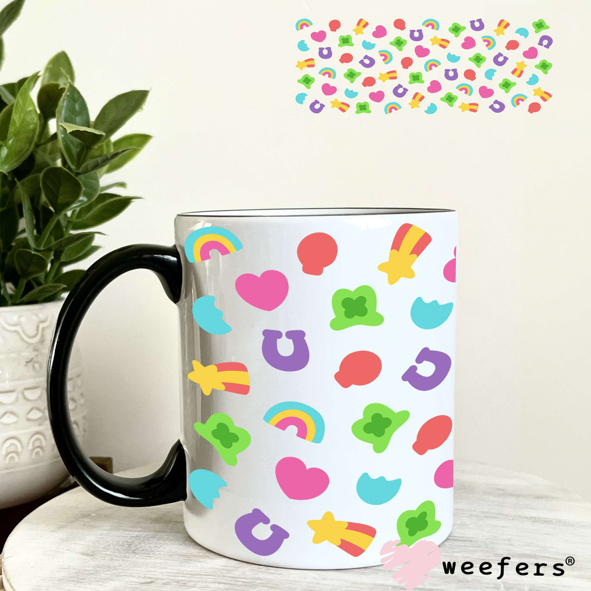 Lucky Charms UV DTF Cup Wrap 11oz Coffee Mug Weefers