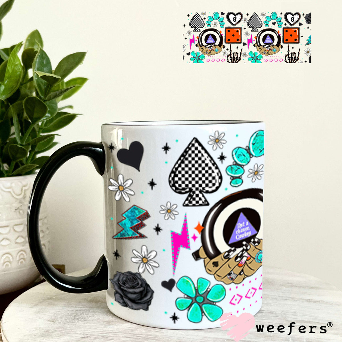 Not a Chance Cowboy UV DTF Cup Wrap - WEEFERS EXCLUSIVE WRAP 11oz Coffee Mug Cup Wrap Weefers