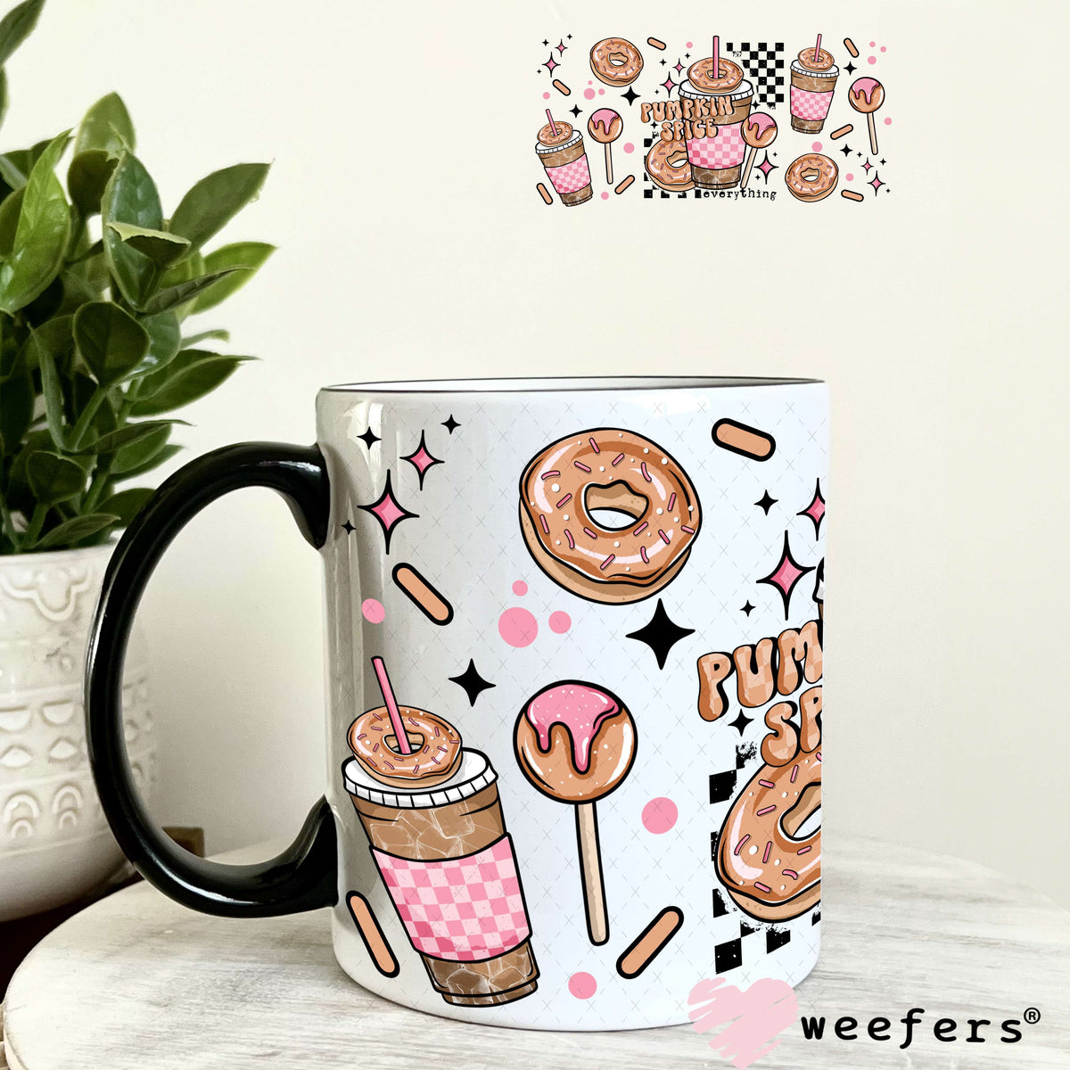 Pumpkin Spice UV DTF Cup Wrap 11oz Coffee Mug Weefers