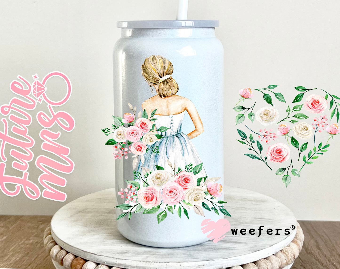 Future Mrs UV DTF Cup Wrap 16oz Glass Can Generic Weefers