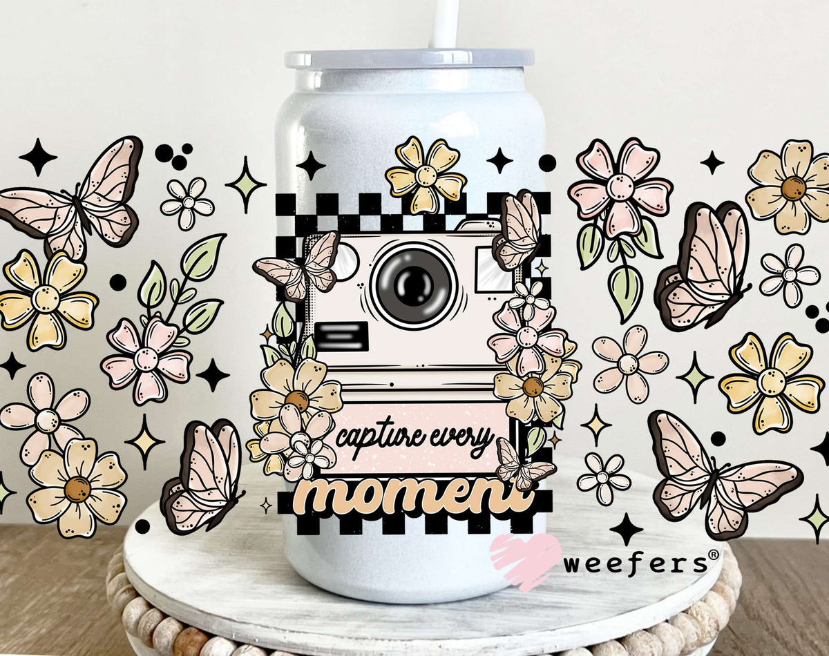Capture Every Moment UV DTF Cup Wrap 16oz Glass Can Generic Weefers