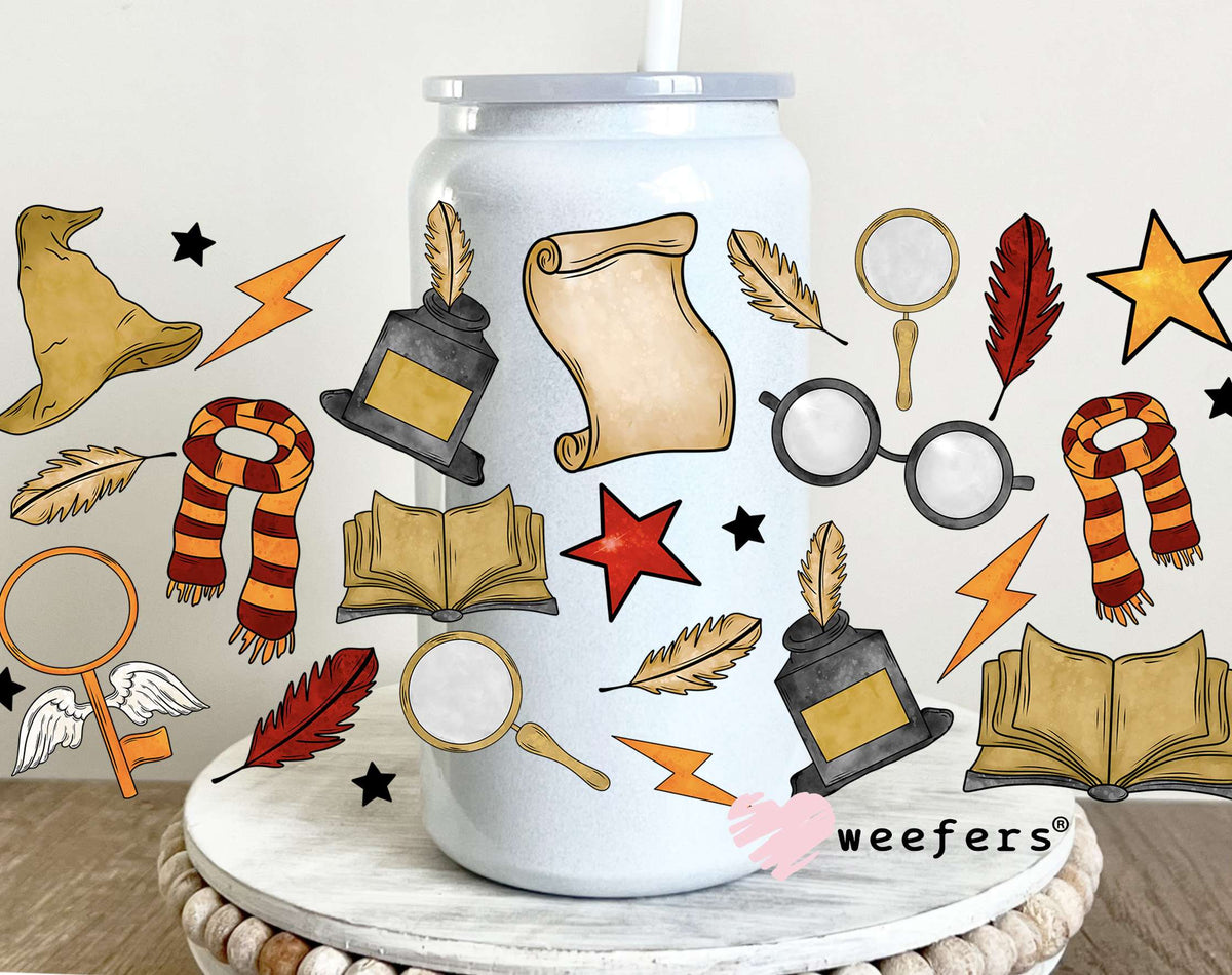 HP Favorite Things UV DTF Cup Wrap 16oz Glass Can Generic Weefers
