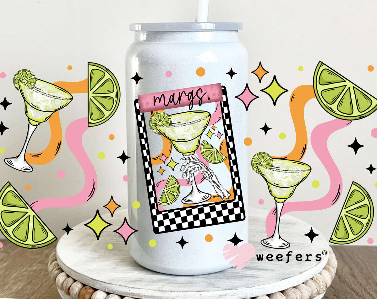 Margarita Margs UV DTF Cup Wrap 16oz Glass Can Generic Weefers
