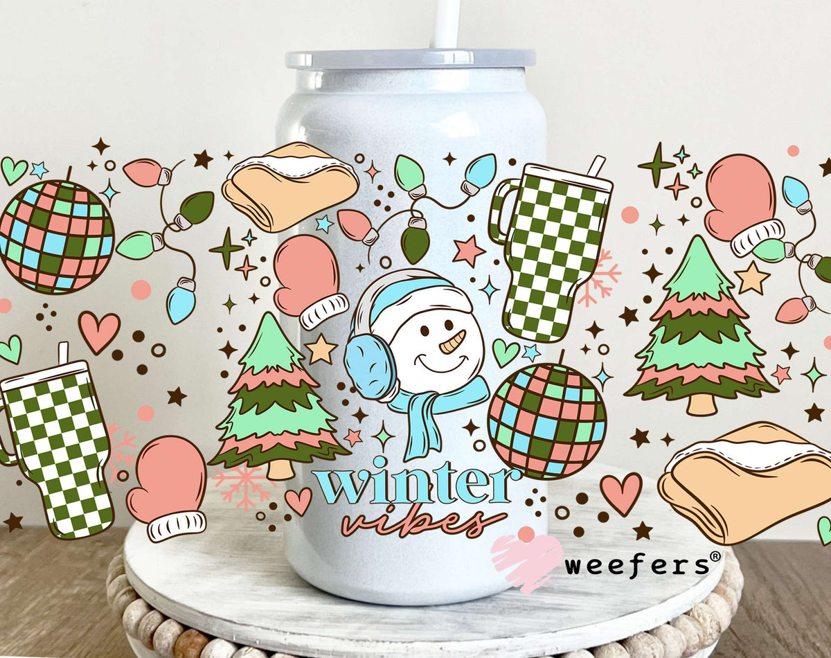 Favorite Winter Things UV DTF Cup Wrap 16oz Glass Can Generic Weefers