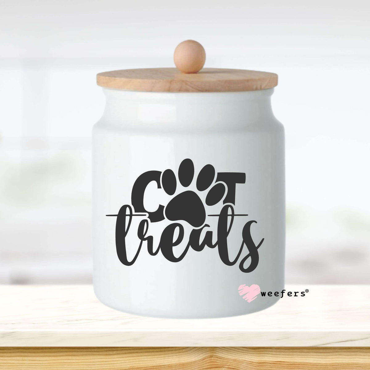 Cat Treats Paw UV DTF Decal Transfer Weefers