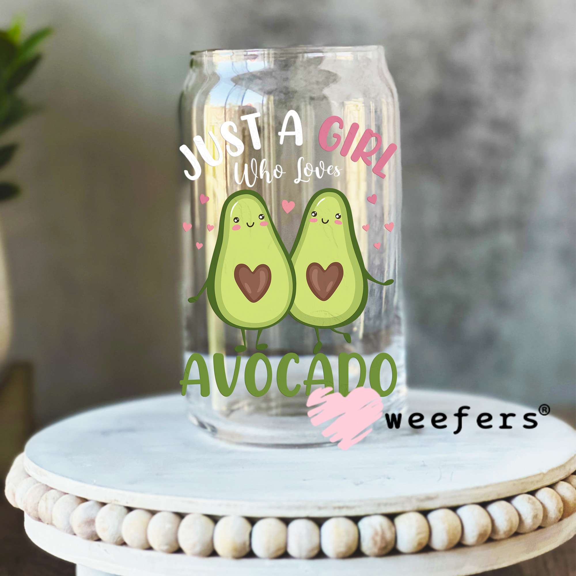 Just a Girl Who Loves Avocado UV DTF Decal – Weefers