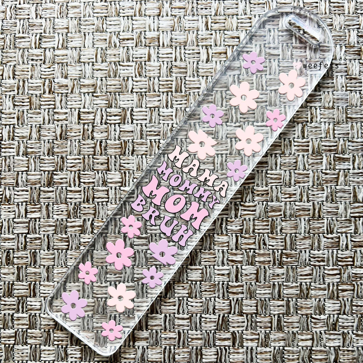 Mama Mommy Mom Bruh Bookmark UV DTF Decal Weefers