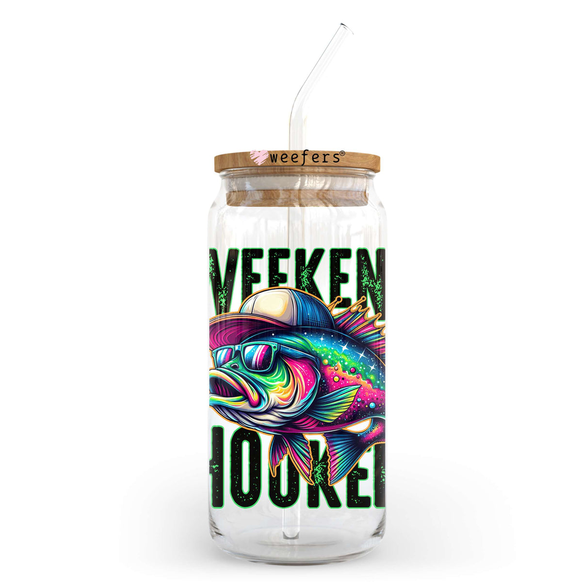Weekend Hooker 20oz Libbey Glass Can, 34oz Hip Sip, 40oz Tumbler, 24oz Cold Cup UV DTF or Sublimation Decal Transfer Weefers