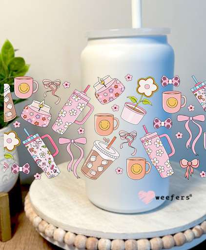 It's a Girl Thing 16oz Libbey Glass Can UV DTF Decal Transfer Weefers