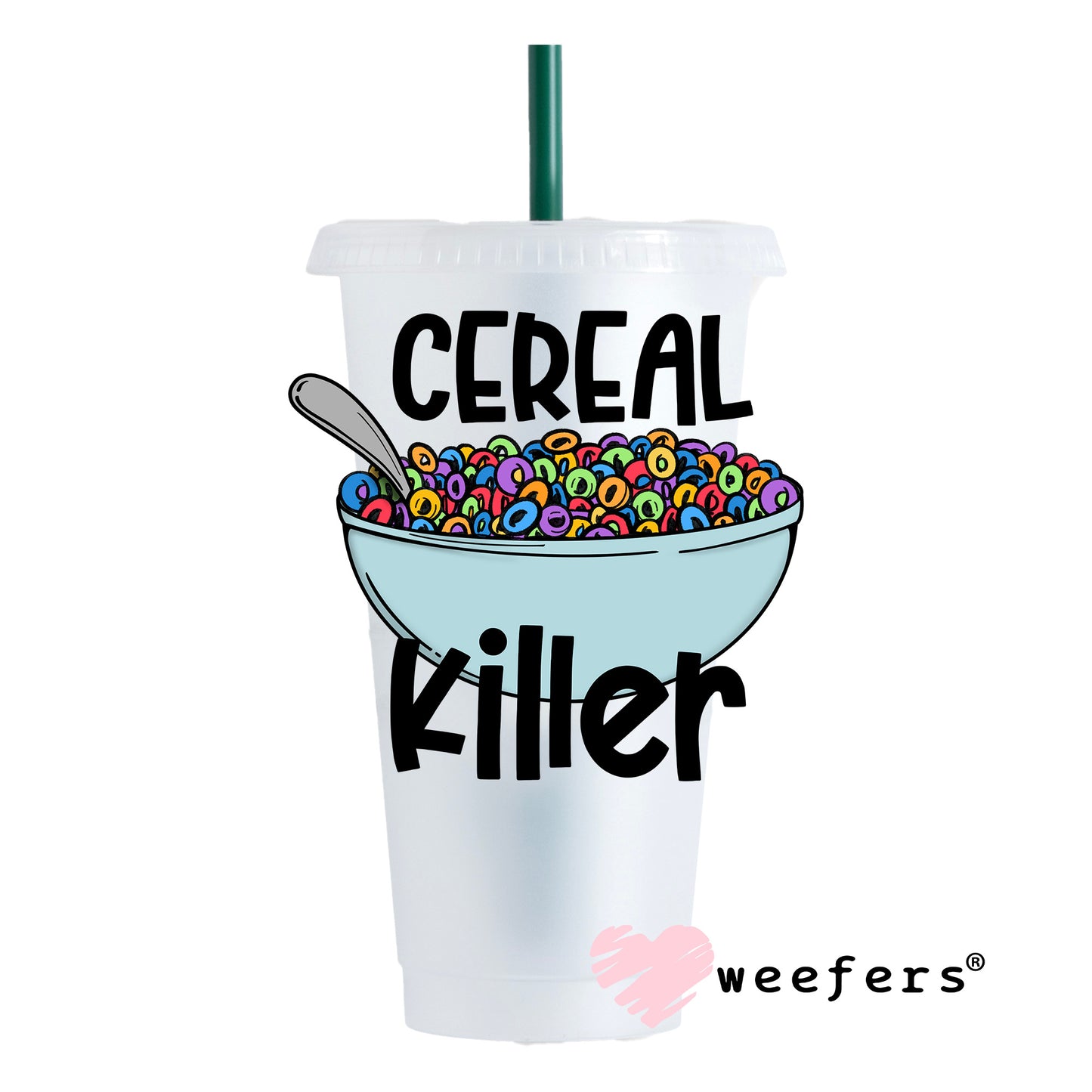Cereal Killer UV DTF Decal 24oz Cold Cup Weefers