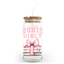 Load image into Gallery viewer, a glass jar with a straw and a pink bow
