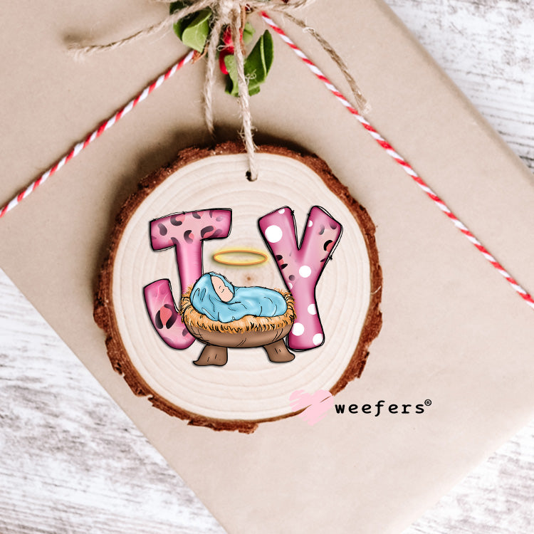 Joy Baby Jesus Christmas UV DTF Decal Ornament Weefers