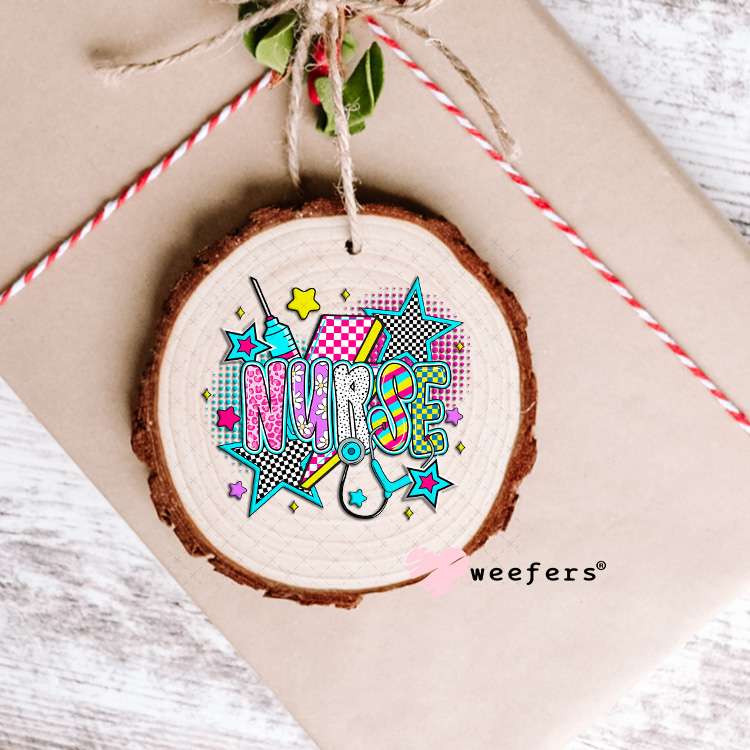 Nurse Stars UV DTF Decal Ornament Weefers