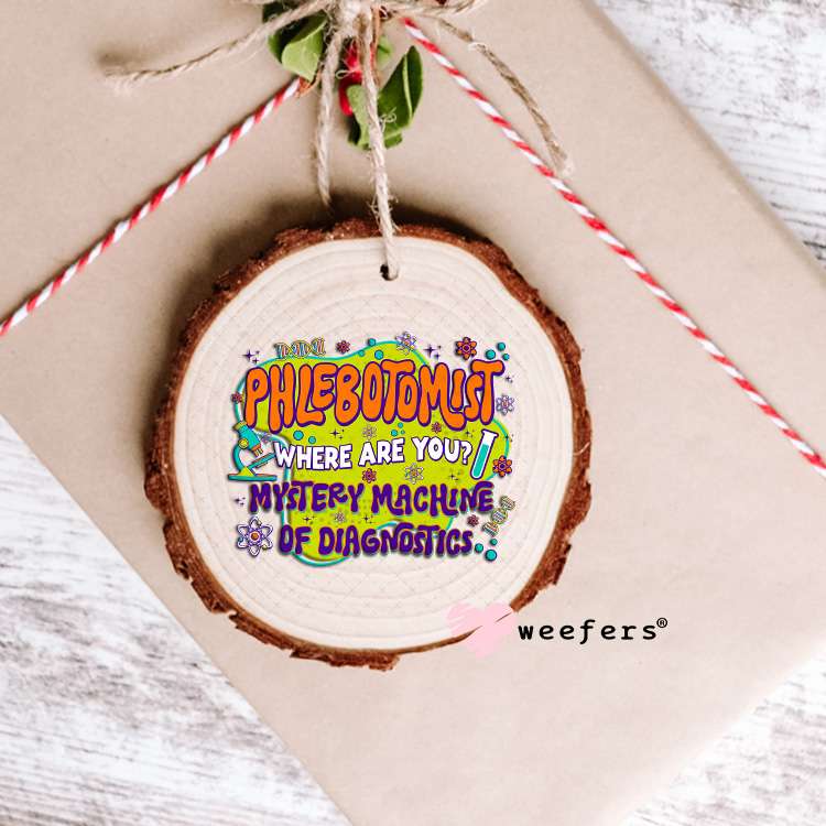 Phlebotomist Mystery Machine UV DTF Decal Ornament Weefers