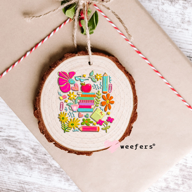Teacher School Days UV DTF Decal Ornament Weefers