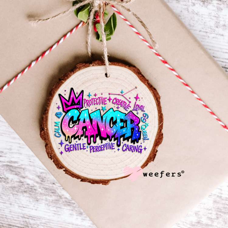UV DTF Decal - Cancer Zodiac Sign Ornament Weefers