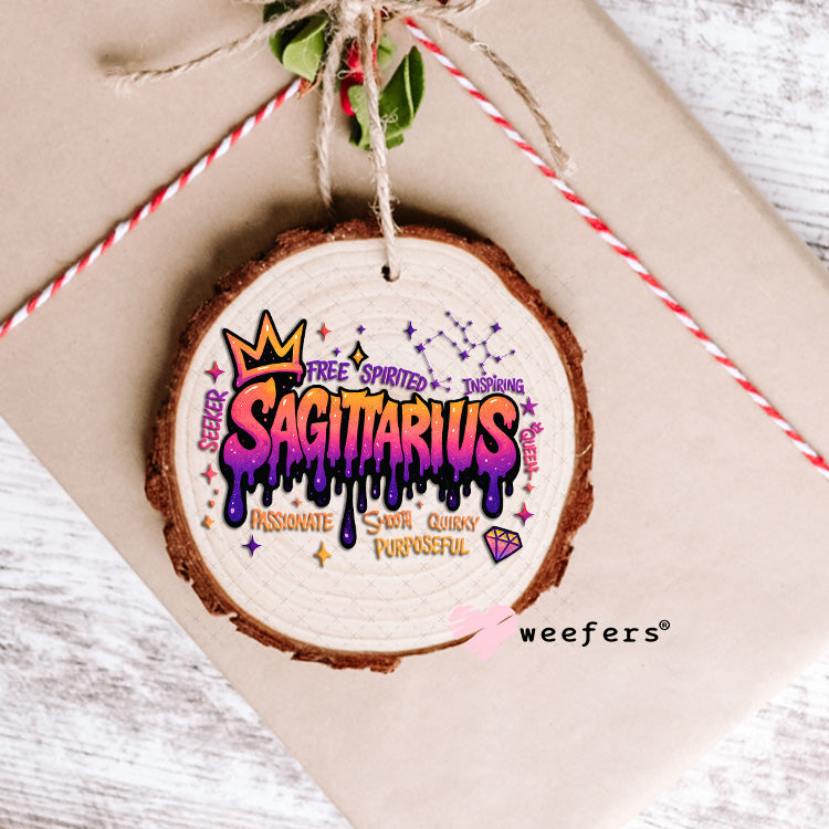UV DTF Decal - Sagittarius Zodiac Sign Ornament Weefers