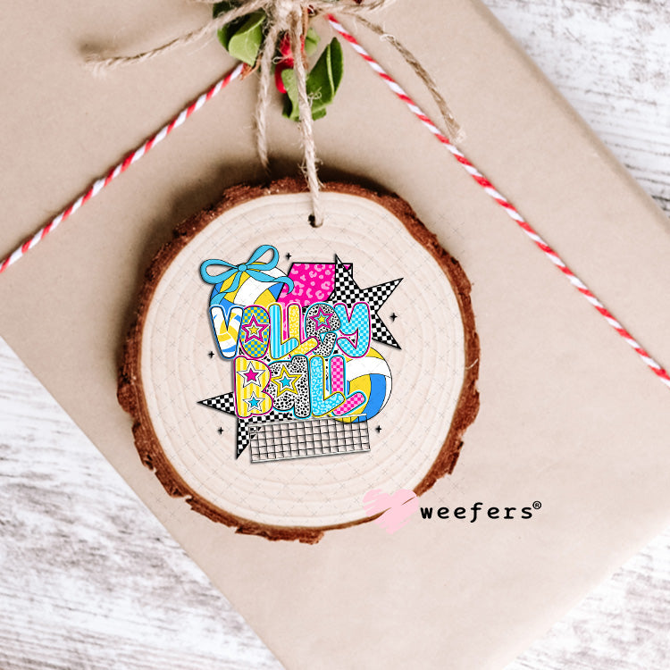 UV DTF Decal - Preppy Volleyball Ornament Weefers