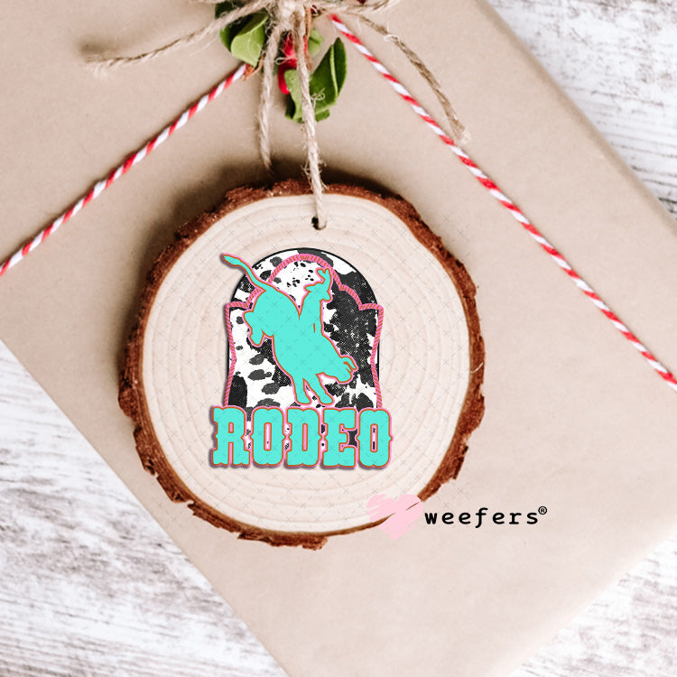 UV DTF Decal - Teal Rodeo Ornament Weefers
