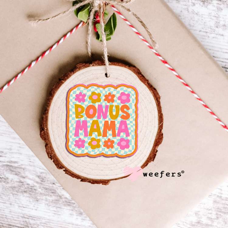 UV DTF Decal - Bonus Mama Magenta Gold Ornament Weefers