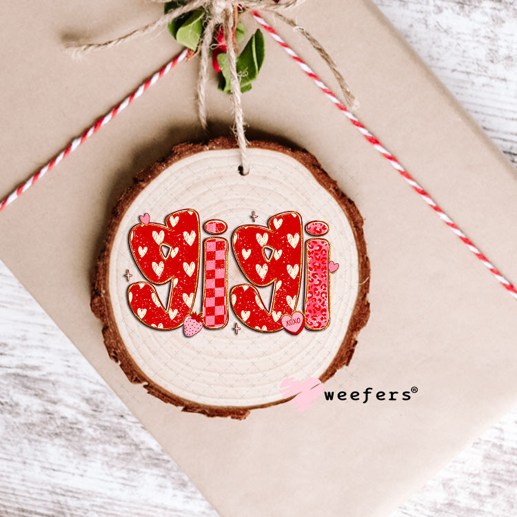 UV DTF Decal - Gigi Valentine's Day Ornament Weefers