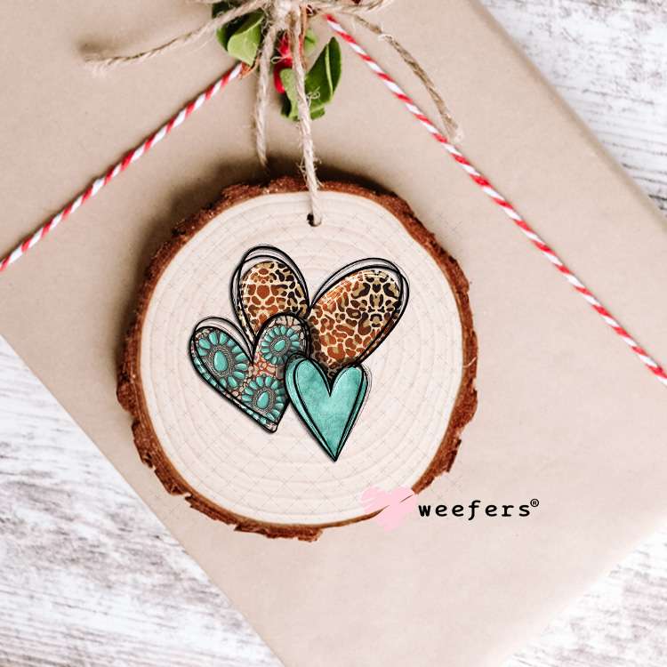 UV DTF Decal - Western Hearts Ornament Weefers
