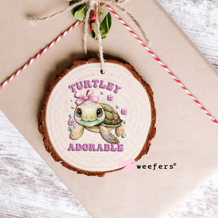 UV DTF Decal - Turtley Adorable Lilac Ornament Weefers