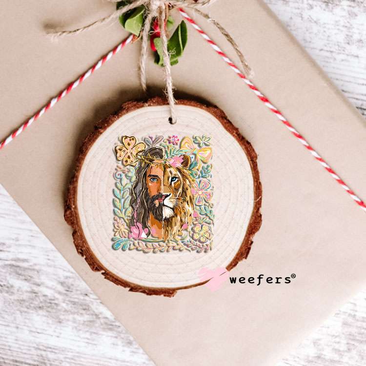 UV DTF Decal - Jesus Lion Ornament Weefers