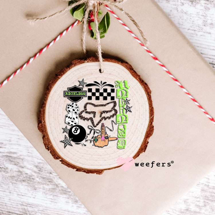 UV DTF Decal - Reckless Unhinged Ornament Weefers