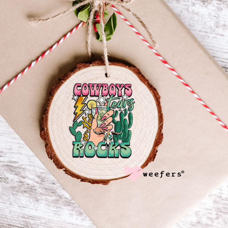 UV DTF Decal -Cowboy Tears Ornament Weefers