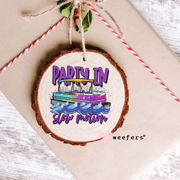 UV DTF Decal - Party in Slow Motion Ornament Weefers
