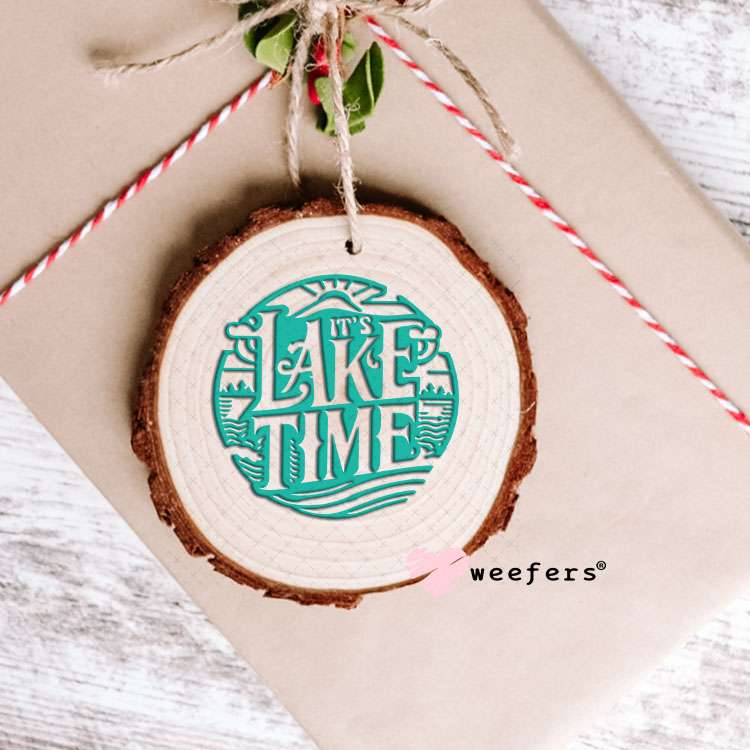 UV DTF Decal - Lake Time seafoam Ornament Weefers