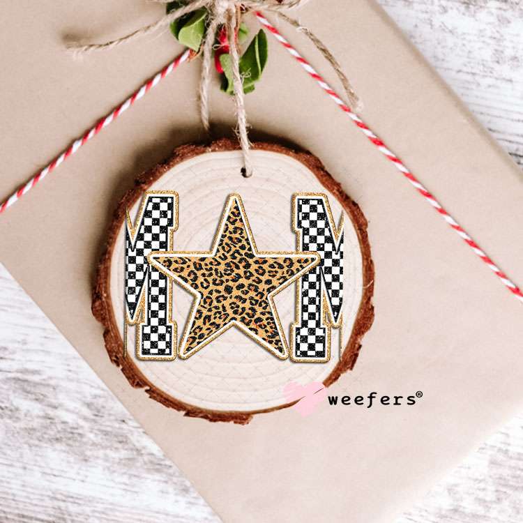 UV DTF Decal - Mom Leopard Star Ornament Weefers