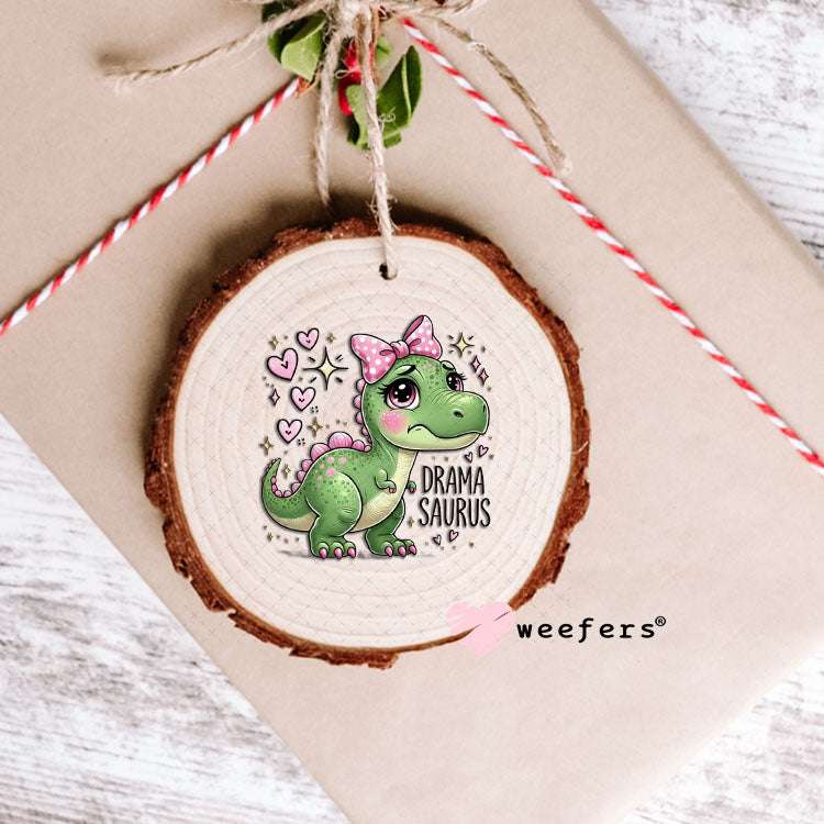 UV DTF Decal - Drama Saurus Dinosaur Ornament Weefers