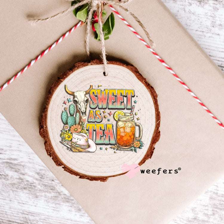 UV DTF Decal - Sweet as Tea Ornament Weefers