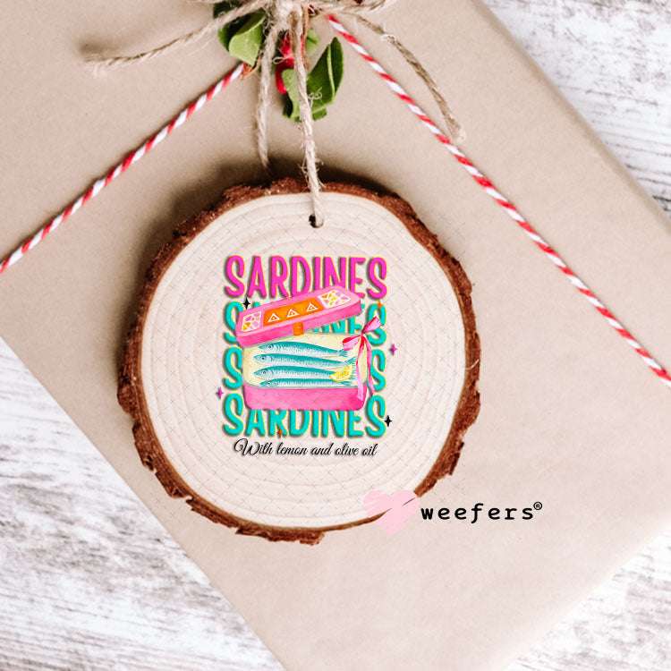 UV DTF Decal - Sardines with Lemon Ornament Weefers