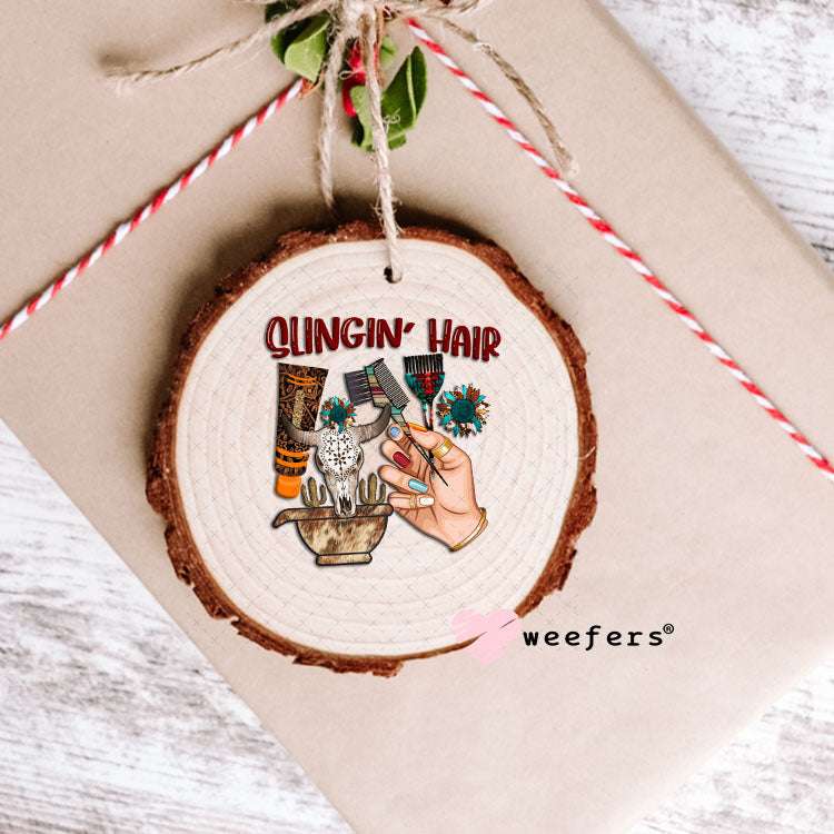 UV DTF Decal - Slingin' Hair Western Ornament Weefers