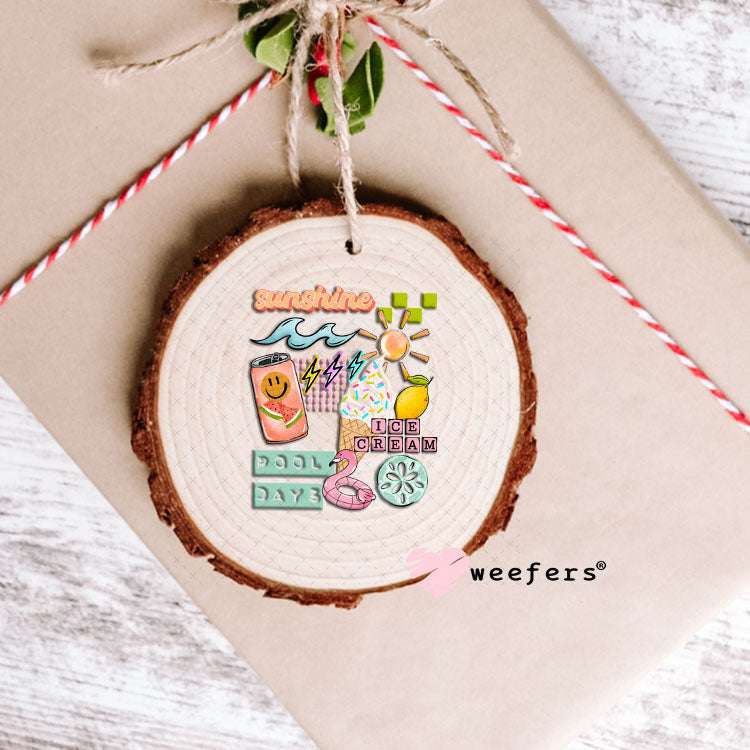 UV DTF Decal - Sunshine Ice Cream Ornament Weefers
