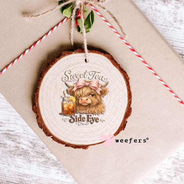 UV DTF Decal - Sweet Tea and Side Eye Ornament Weefers