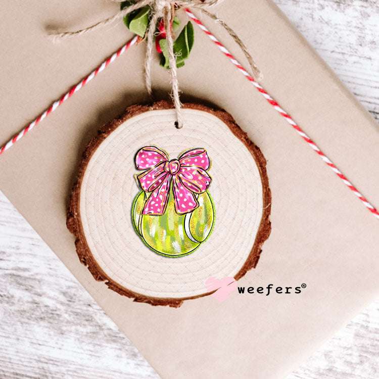 UV DTF Decal - Tennis Bow Ornament Weefers