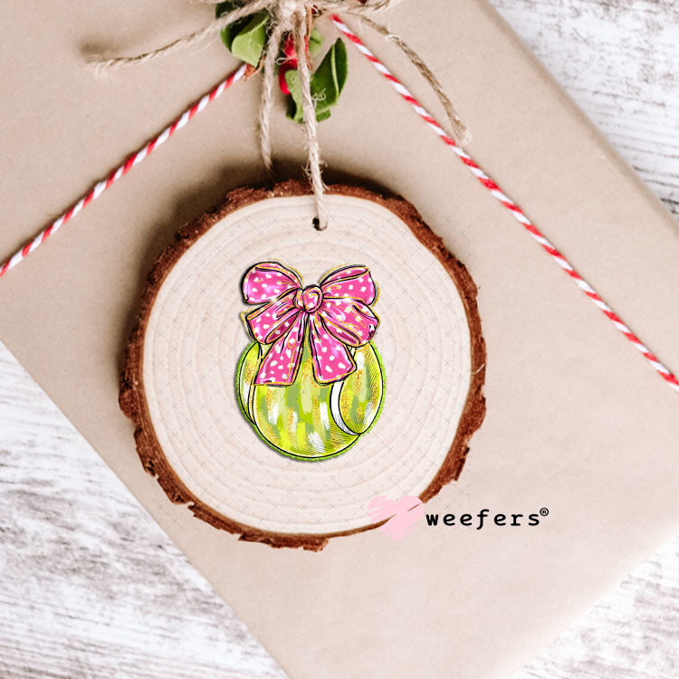 UV DTF Decal - Tennis Bow Ornament Weefers
