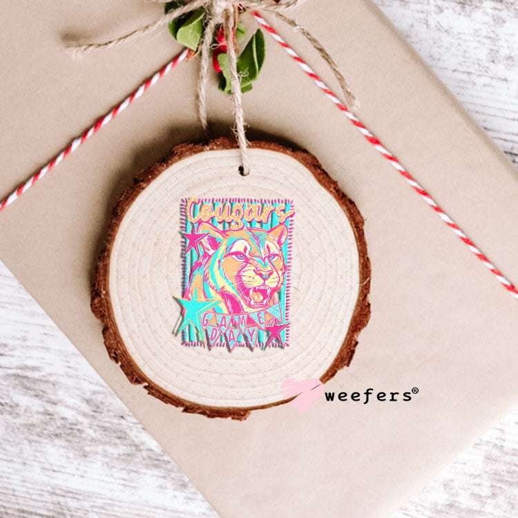 UV DTF Decal - Cougars Game Day Colorful Mascot Ornament Weefers