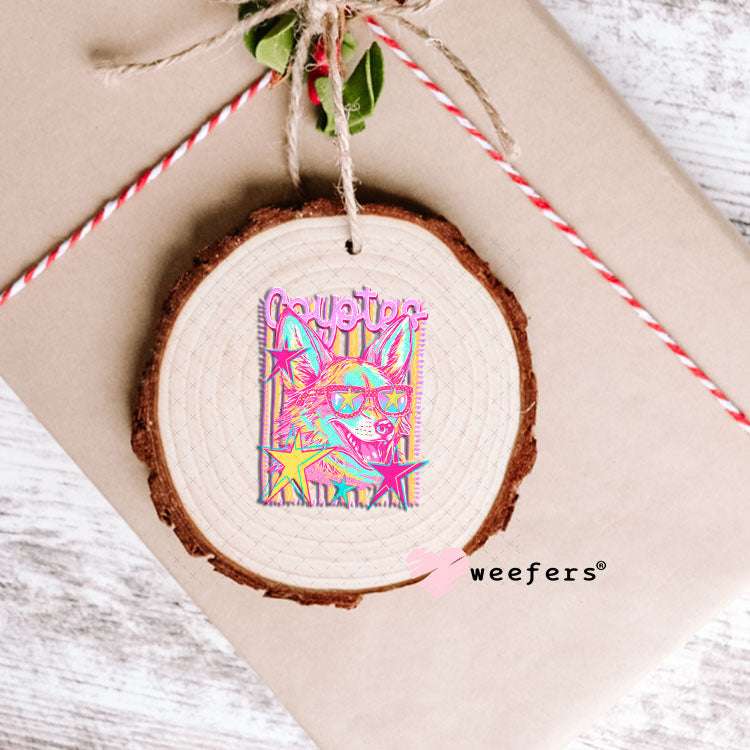 UV DTF Decal - Coyotes Colorful Mascot Ornament Weefers